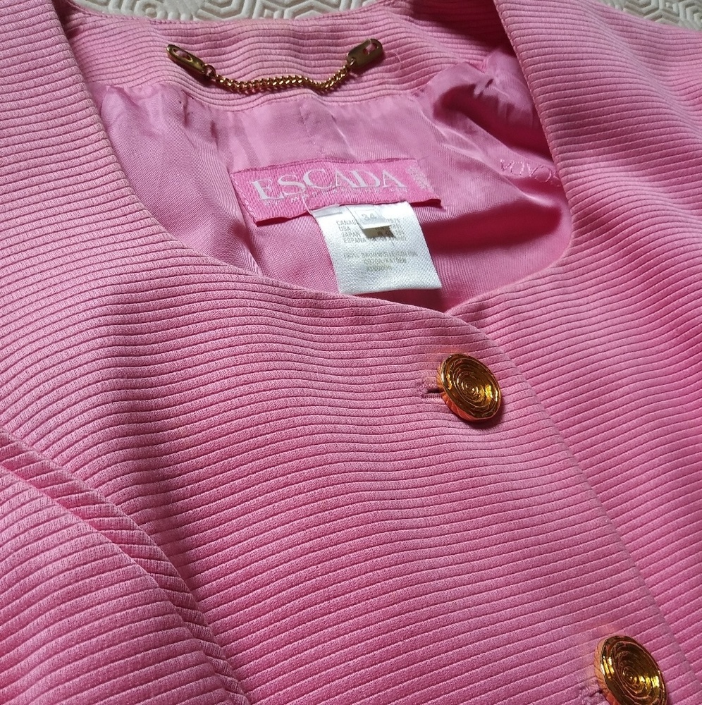 Vintage ESCADA Suit Top PINK Size 34